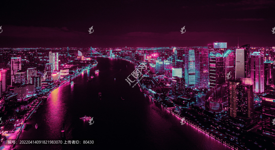 上海赛博夜景