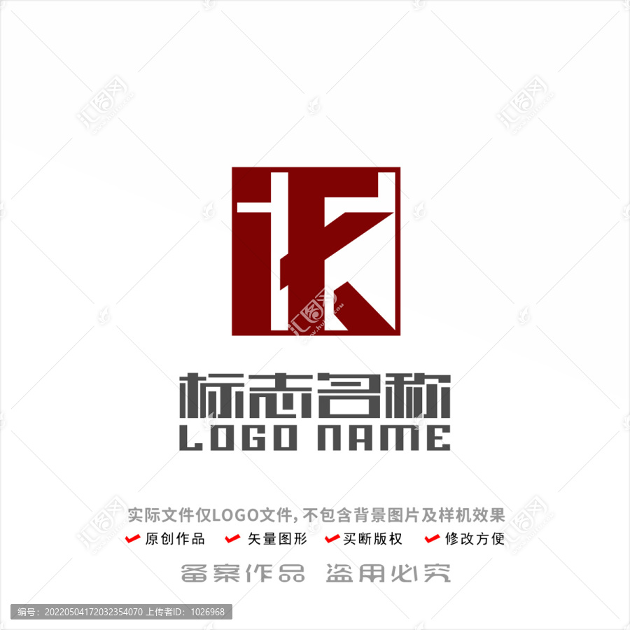 iHFK字母创意LOGO