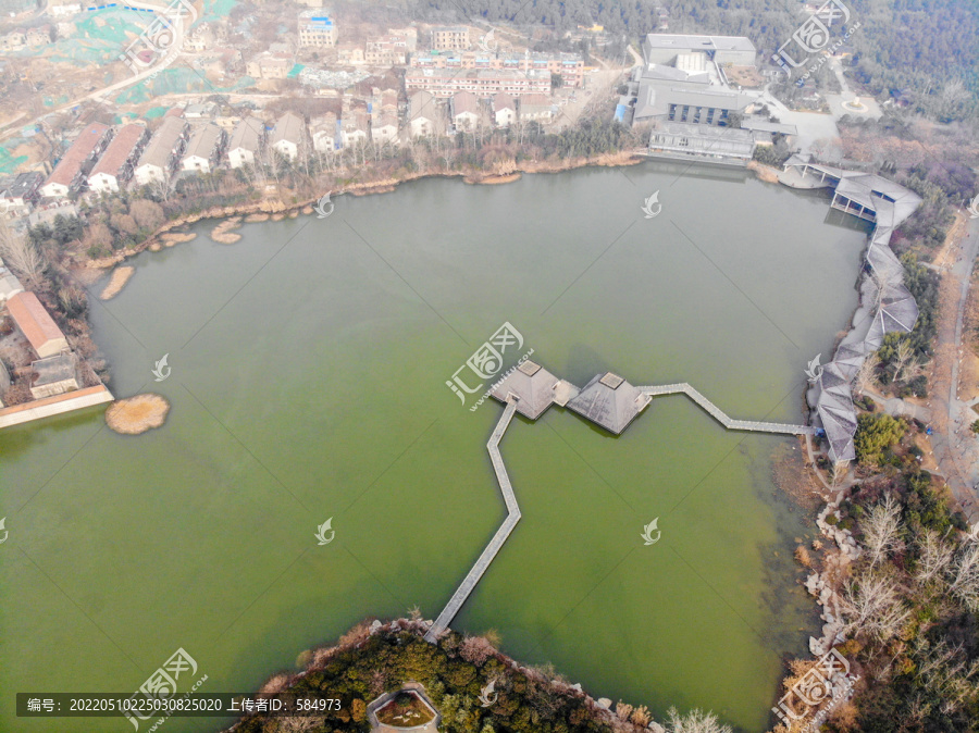 航拍徐州水下兵马俑博物馆外景