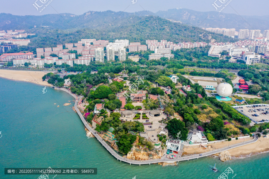 航拍福建厦门胡里山炮台