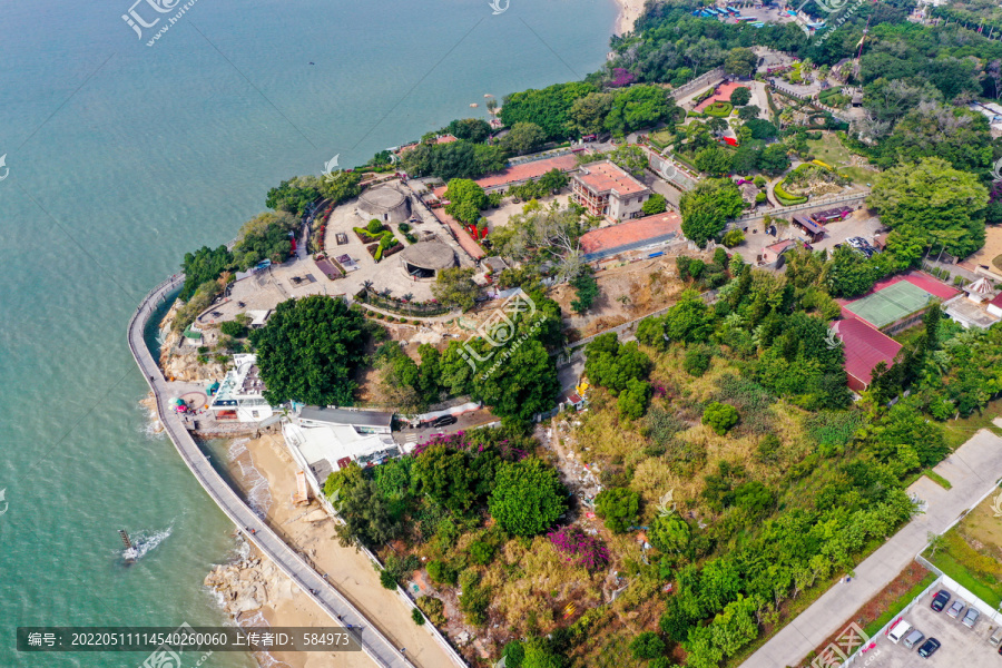 航拍福建厦门胡里山炮台