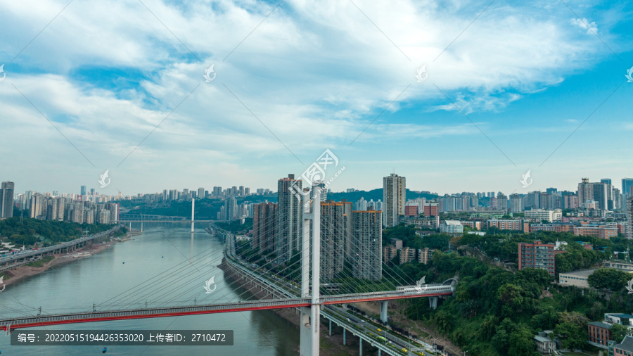 重庆高家花园大桥航拍