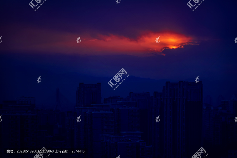 北京的夕阳晚霞