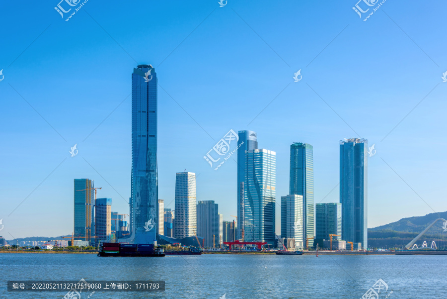 中国广东珠海横琴新区城市风光