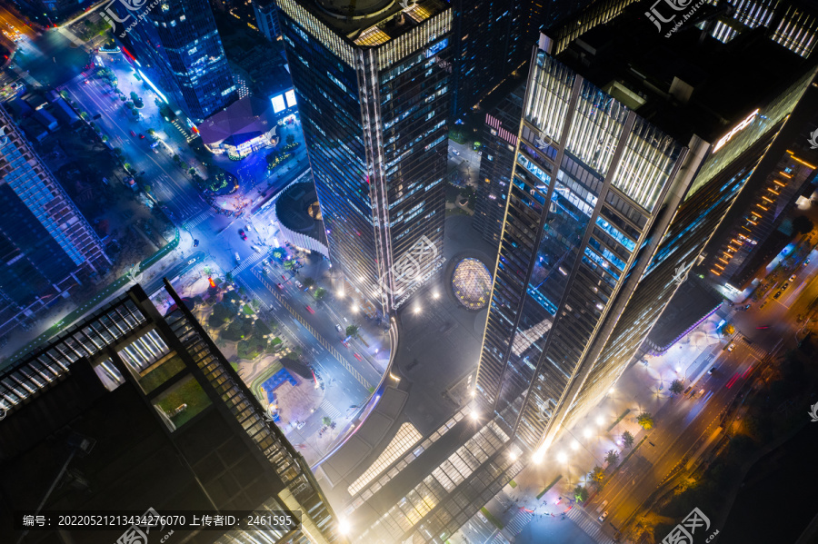 科技未来感城市夜景