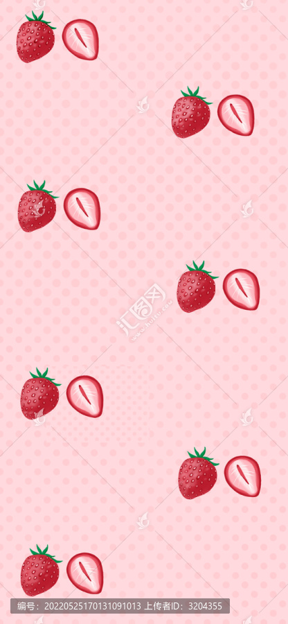 美味草莓手机壁纸
