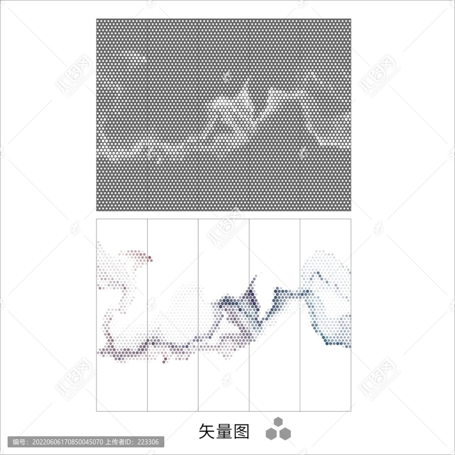 透光玻璃图案