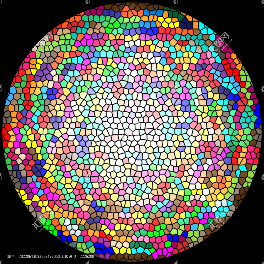 教堂玻璃圆形抽象图案