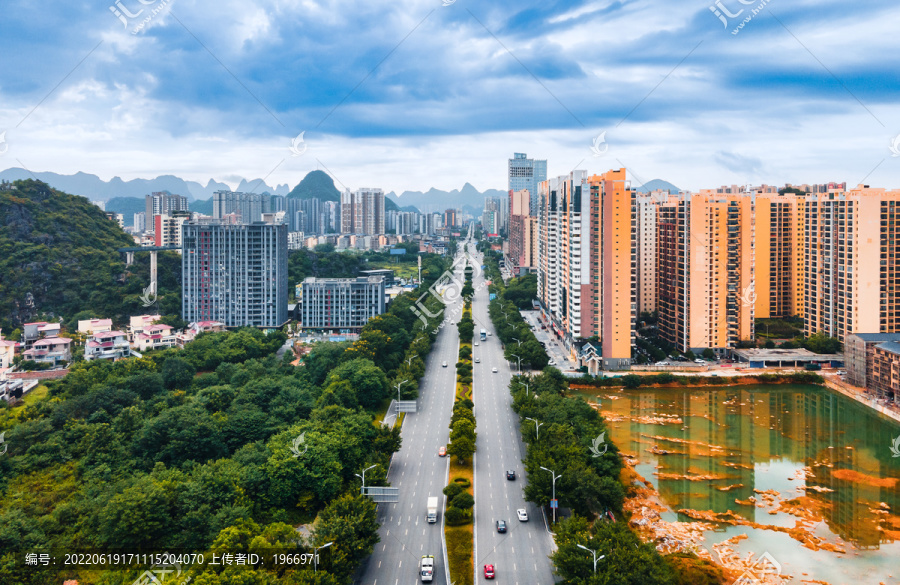 桂林市临桂区城市风光