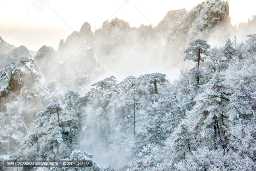 黄山雪景