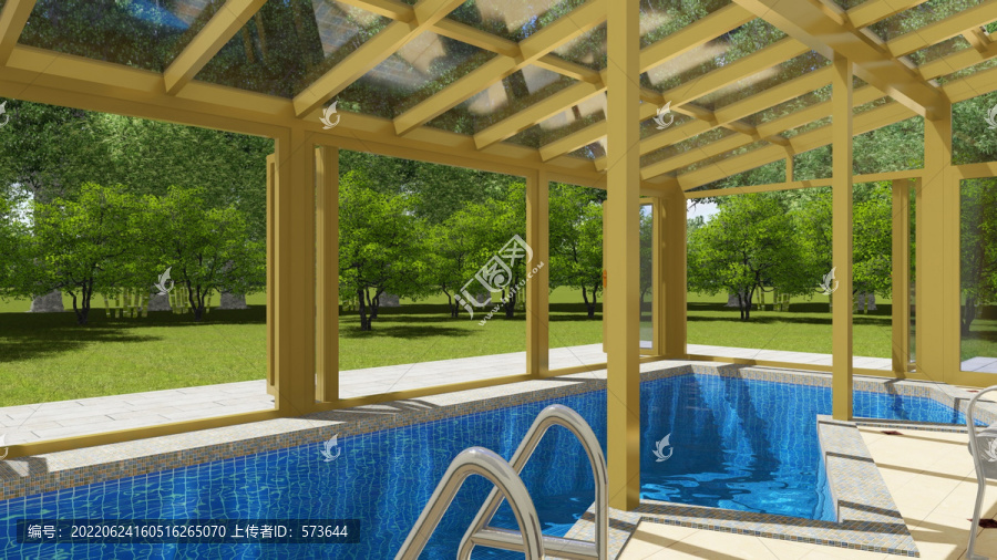 游泳池阳光房设计图片