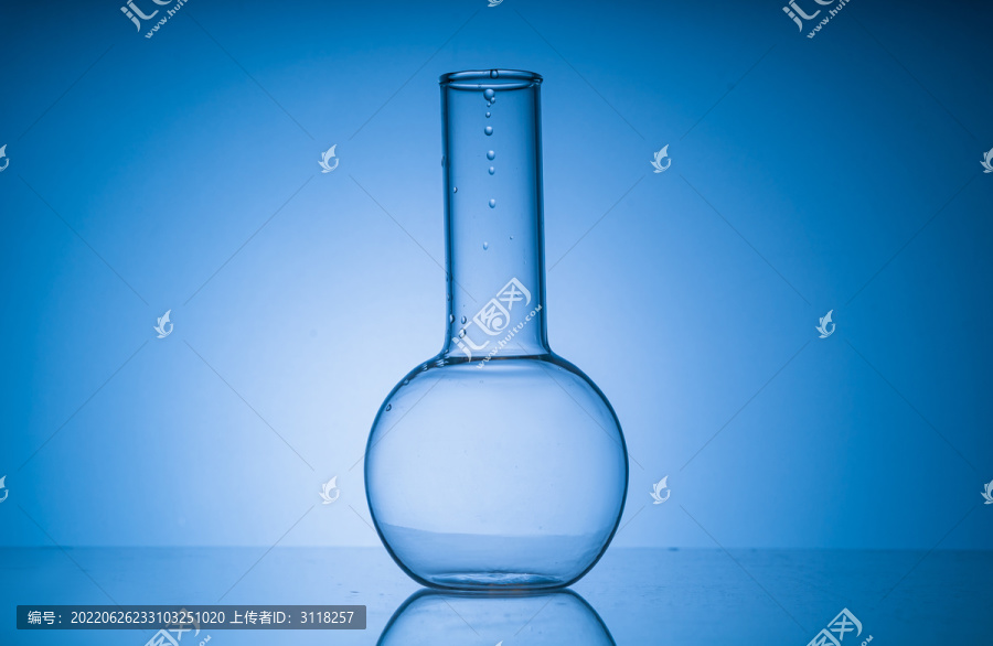 一只化学生物实验室玻璃容器