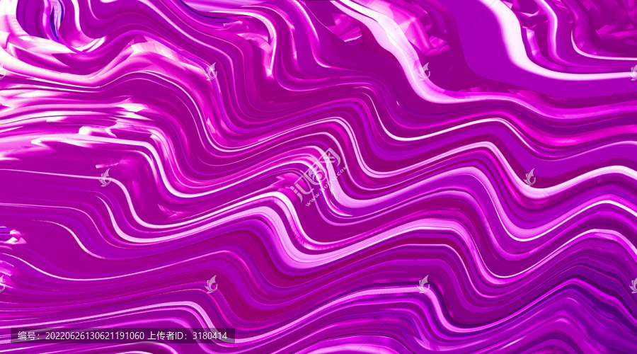 紫色极光波浪星空