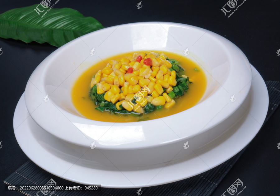 玉米青菜钵