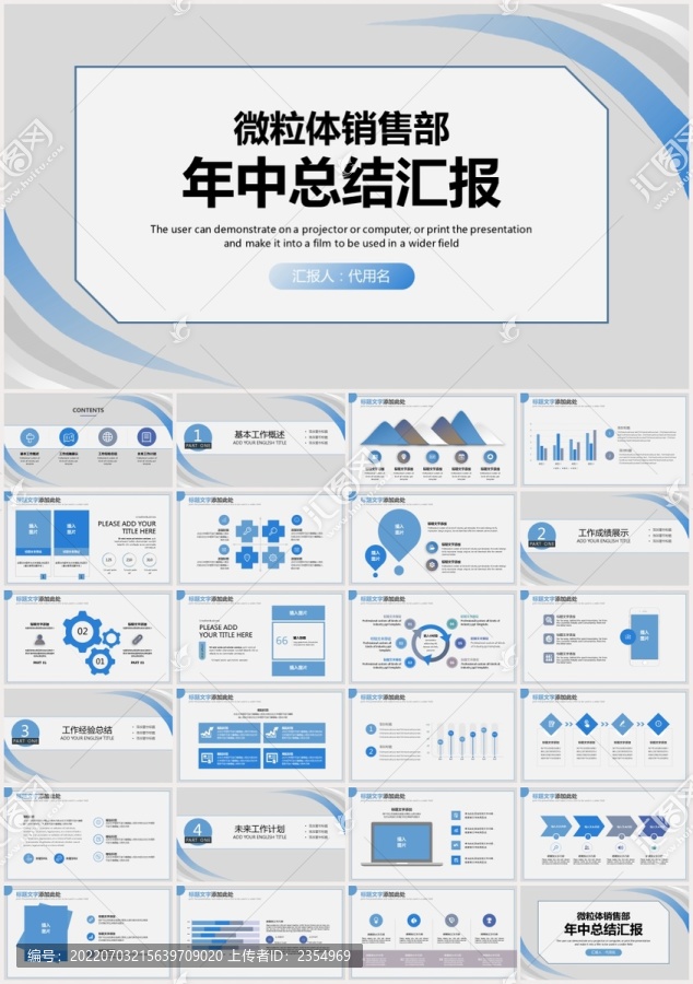 销售年终年中总结汇报PPT