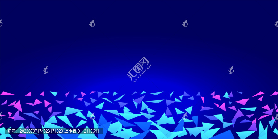 简单通用大量三角形蓝色背景