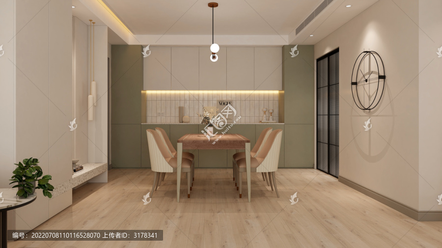 现代简约清新餐厅