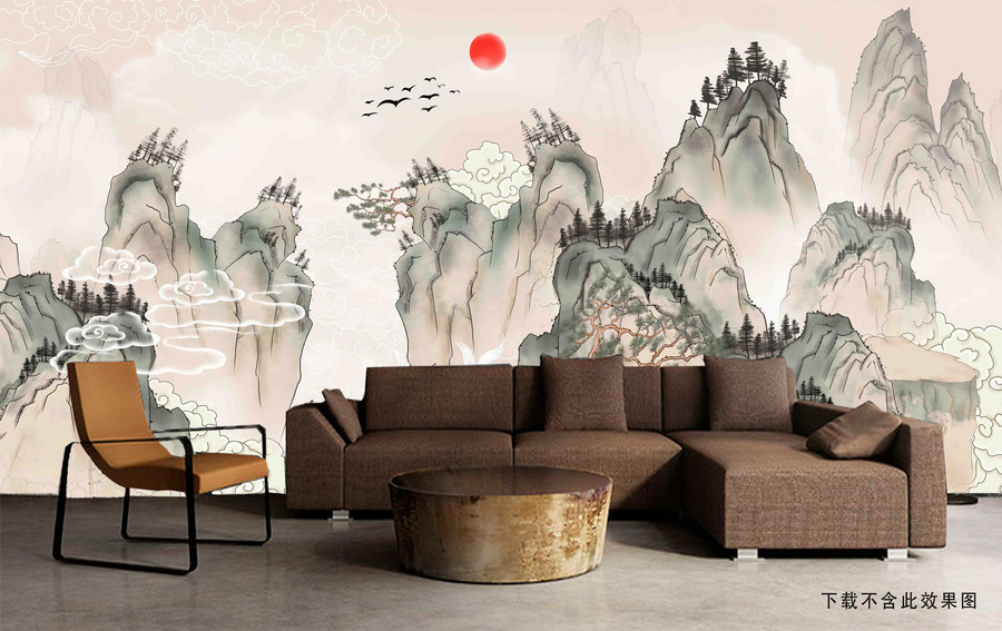 新中式古典背景墙