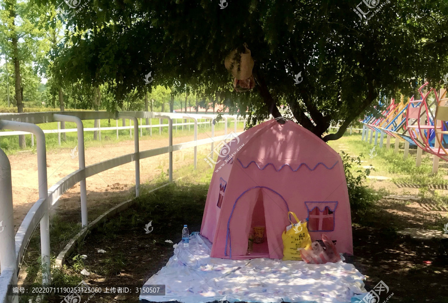 儿童户外粉色萌版帐篷