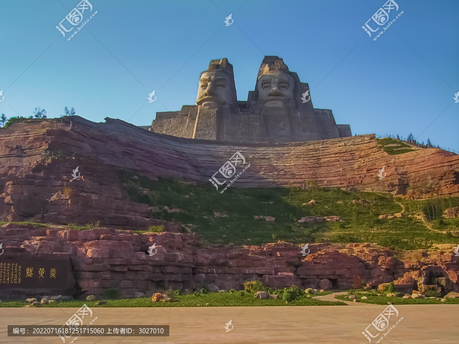 郑州黄河风景区炎帝黄帝塑像