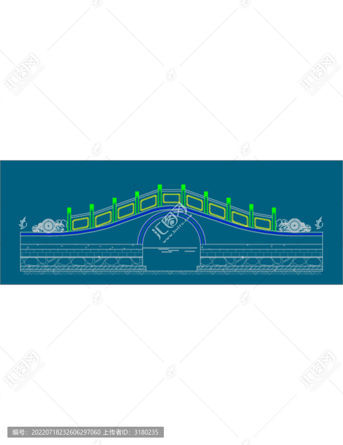 苏州园林单孔石拱桥