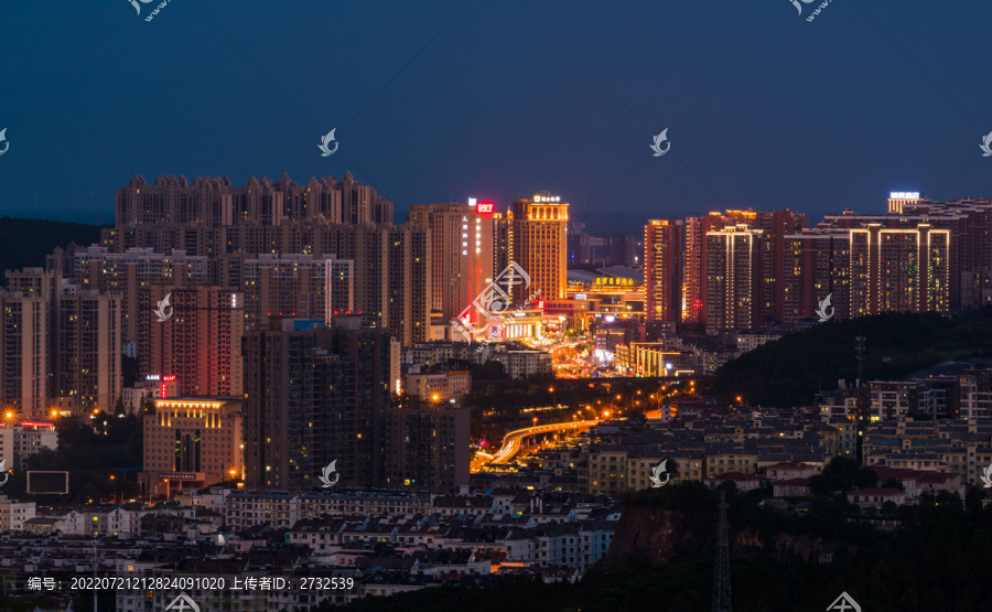 荆门城市夜景