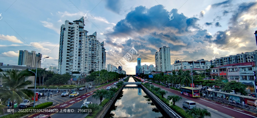 海岛风景美如画之雨后