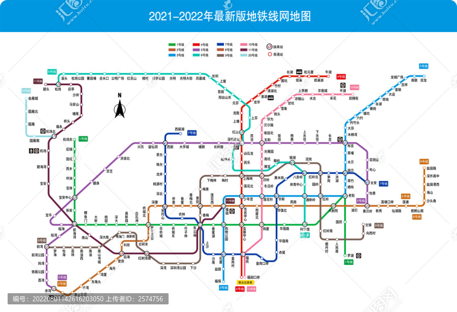 2022年深圳扁平化线路图