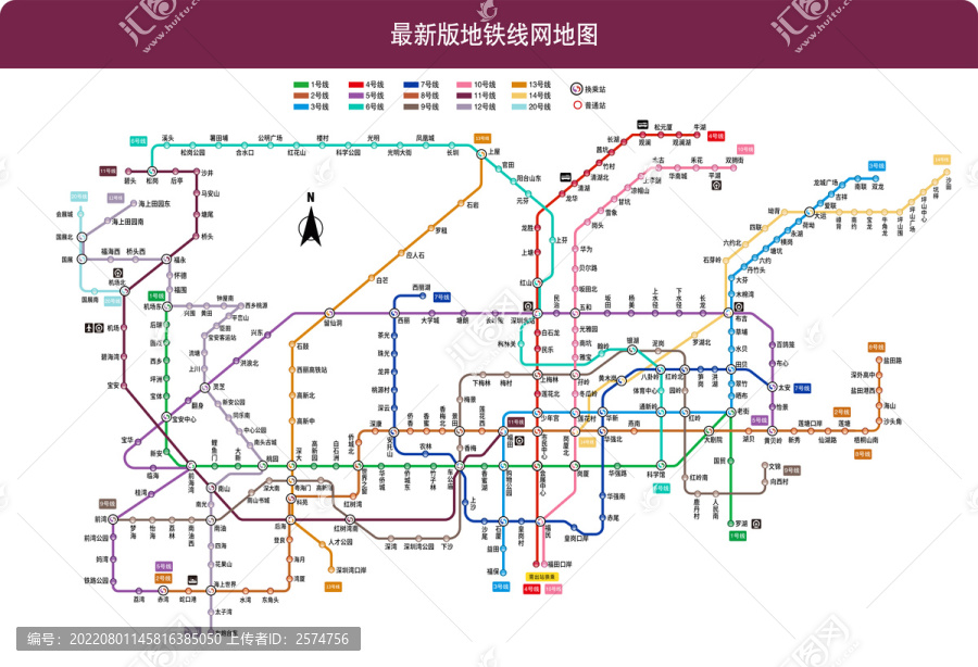 2023年深圳最新版线路图