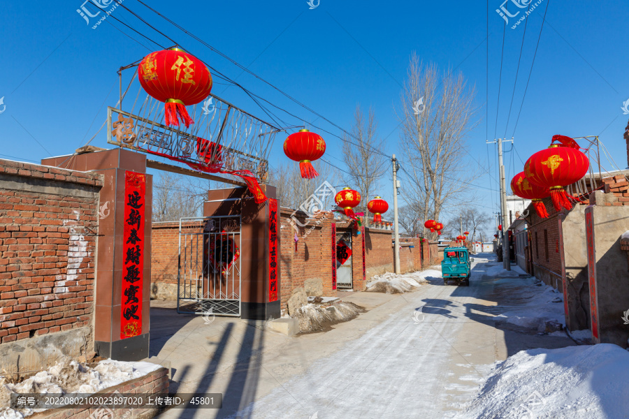 北方春节雪景