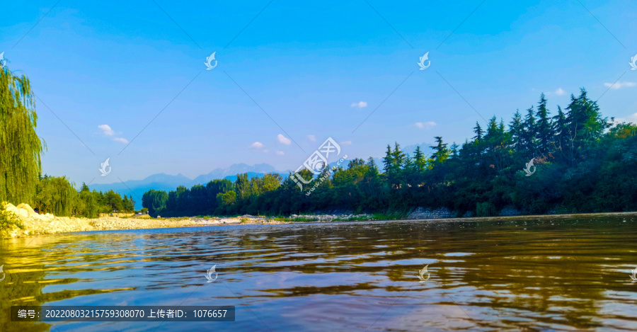 秦岭北麓石砭峪河古河道