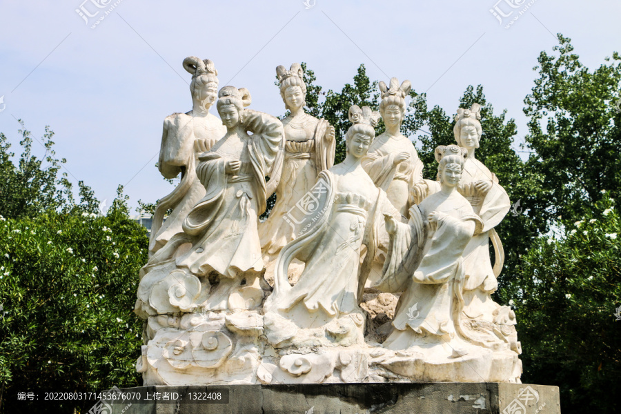 雕塑七仙女