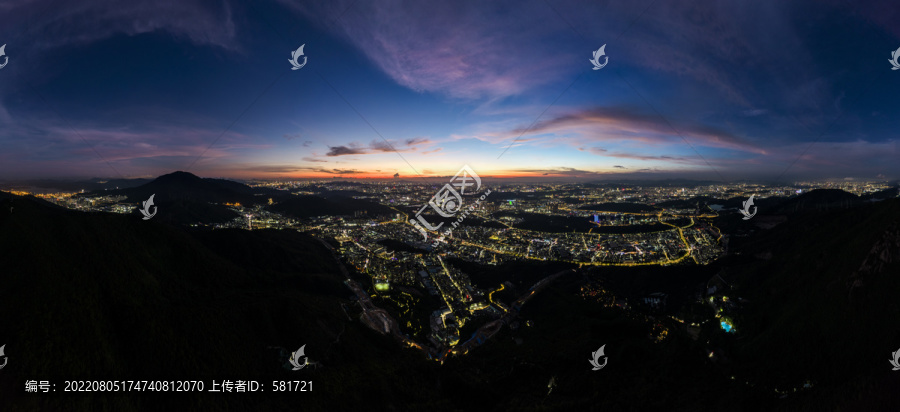 深圳罗湖区龙岗区坪山区全景