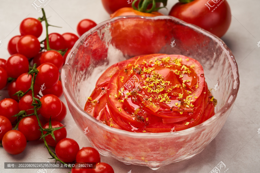 韩式烤肉桂花蜜番茄
