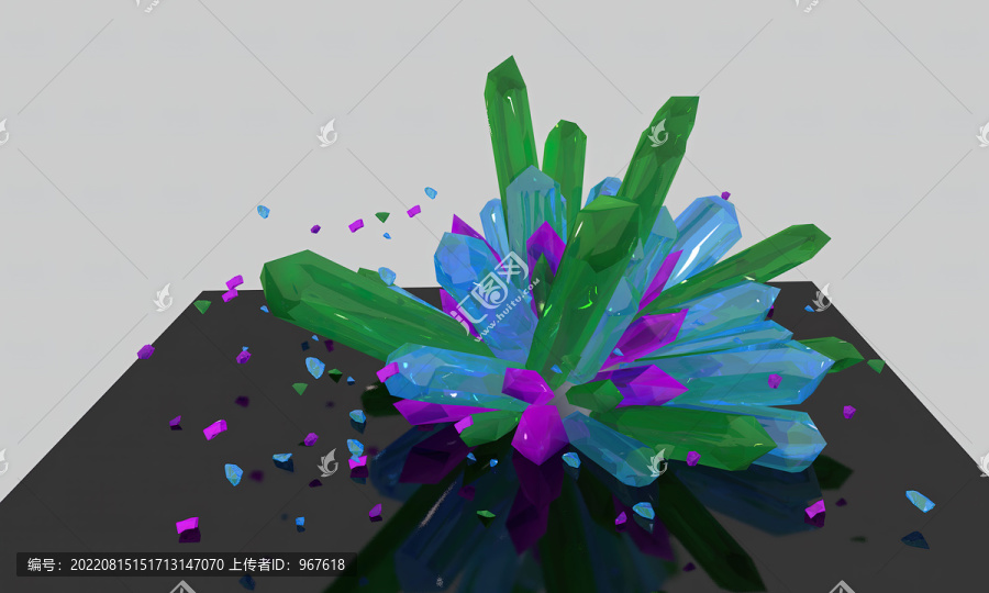 钻石水晶体C4d模型