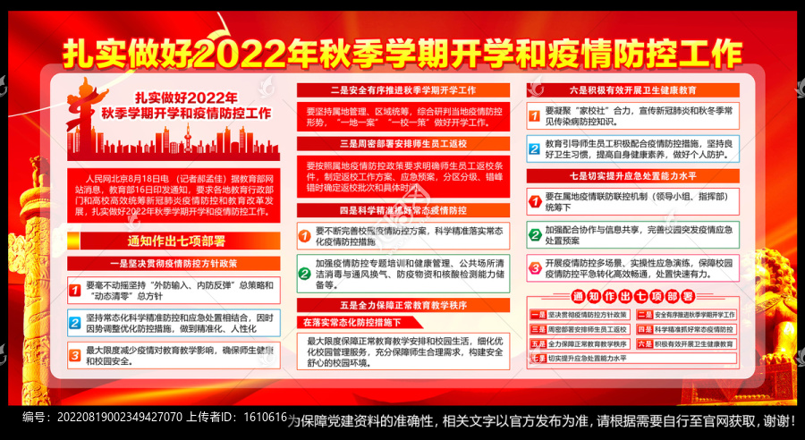 2022秋季学期疫情防控工作