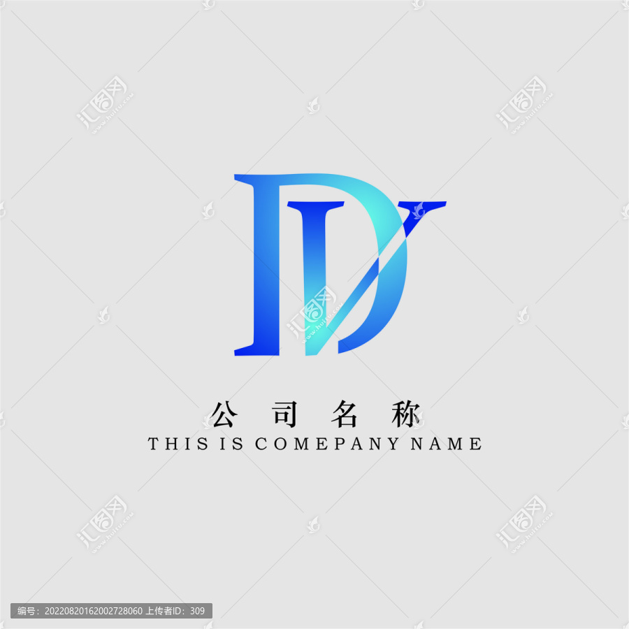 字母DV标志logo