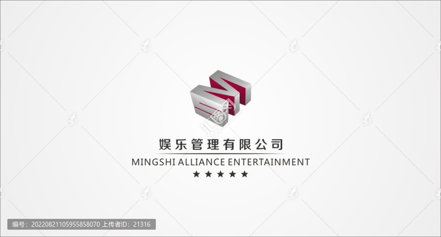 ms字母组合logo