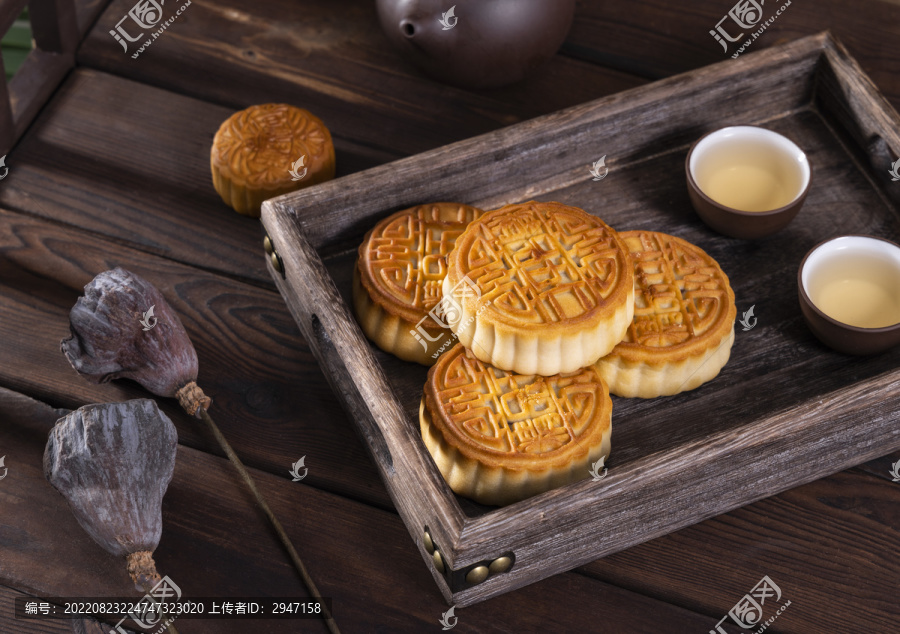 中国传统节日中秋节美食月饼