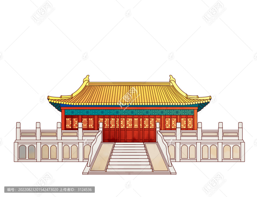 天津地标古建筑免抠素材文庙