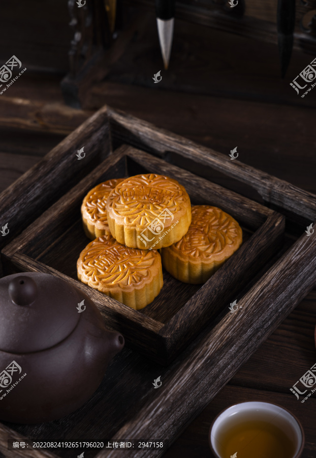 中国传统节日中秋节美食月饼