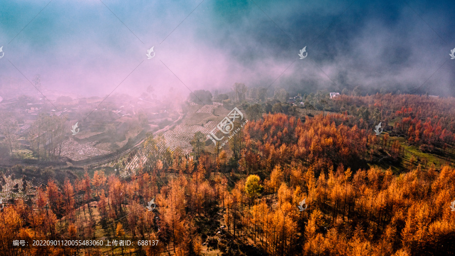 美姑龙头山川西秋天凉山