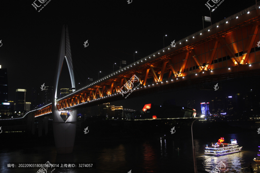 东水门长江大桥夜景