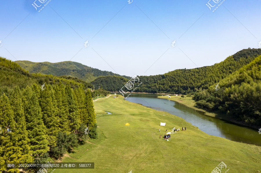 杭州安吉赋石水库小杭坑露营地