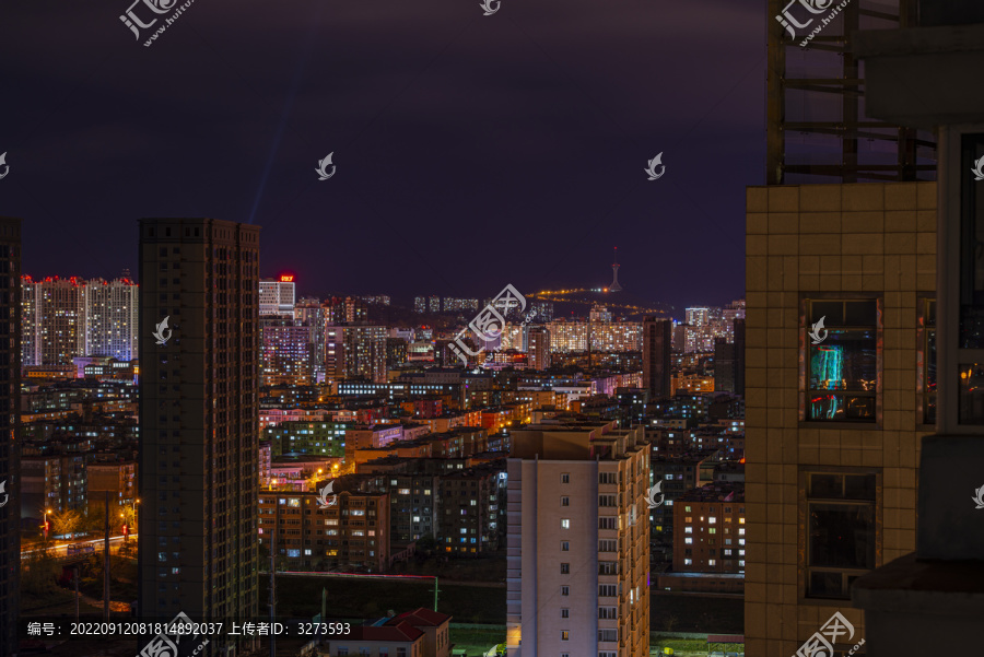 丹东城市夜景