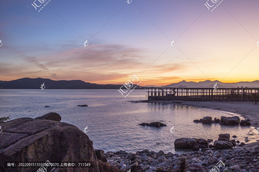 深圳晚霞海景