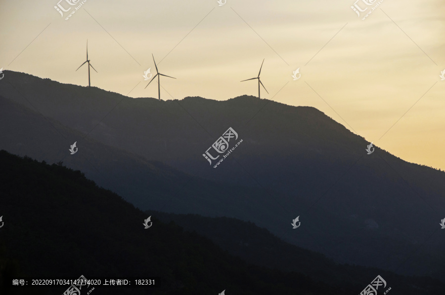 同安云顶山暮色剪影