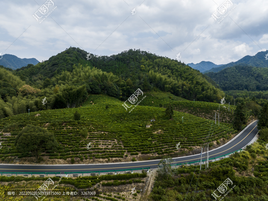 航拍安徽省黄山市黟县风光