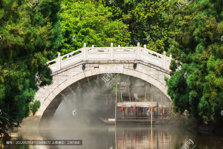 东涌水乡风情街安康桥风景