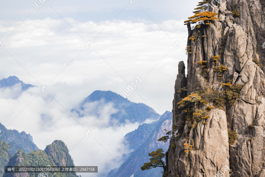 安徽黄山秋季自然风光